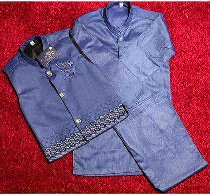 Boys' Shalwar Kameez with Waistcoat – | Traditional Festive Outfit