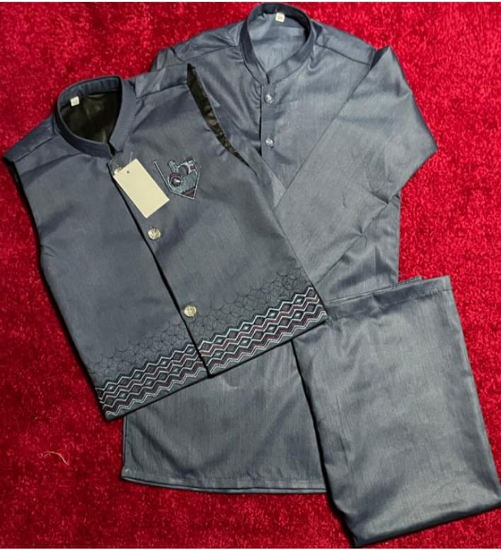 Boys' Shalwar Kameez with Waistcoat – | Traditional Festive Outfit