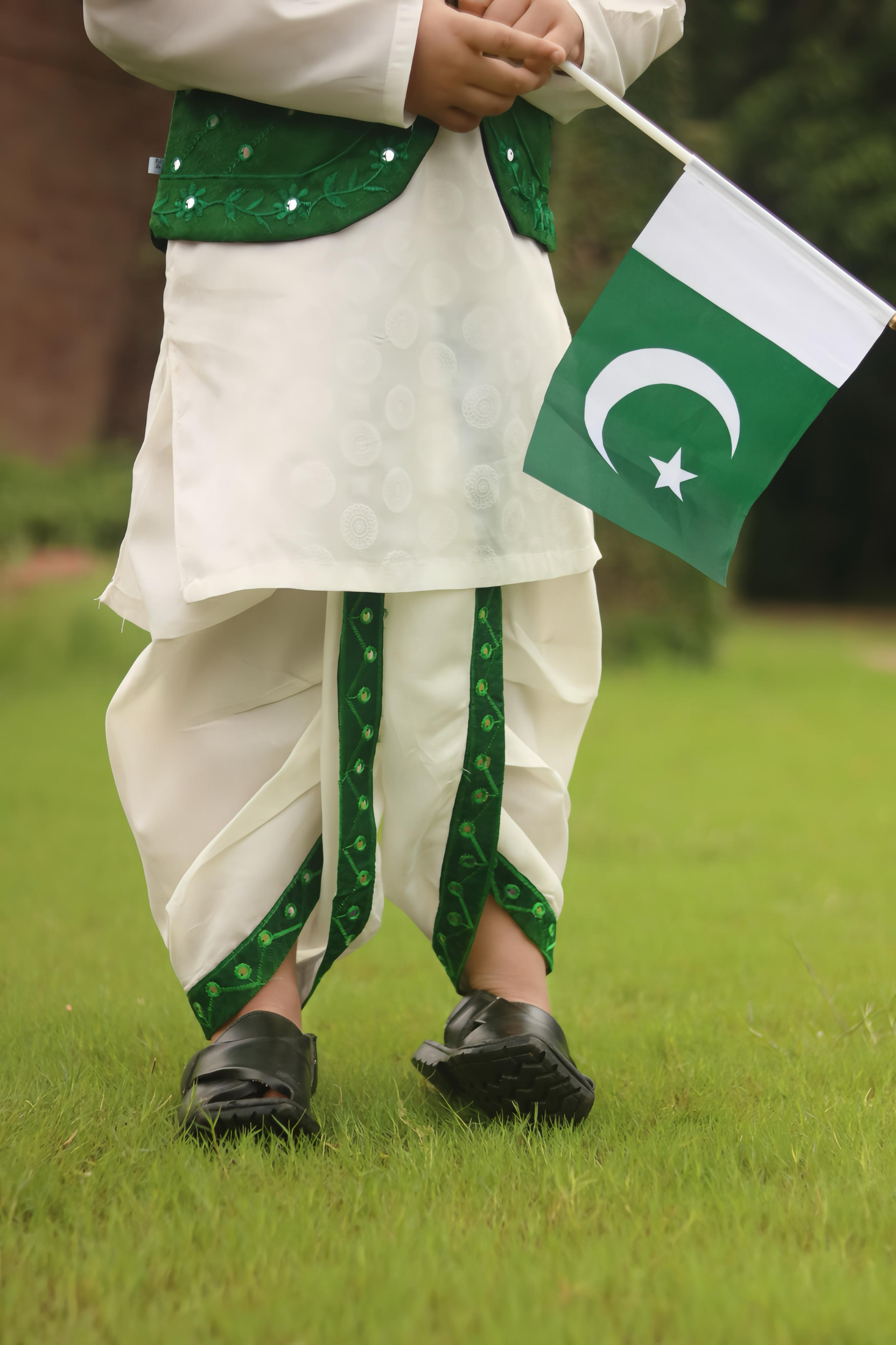 BubbluKidswear Patriotic Dhoti Kurta Set
