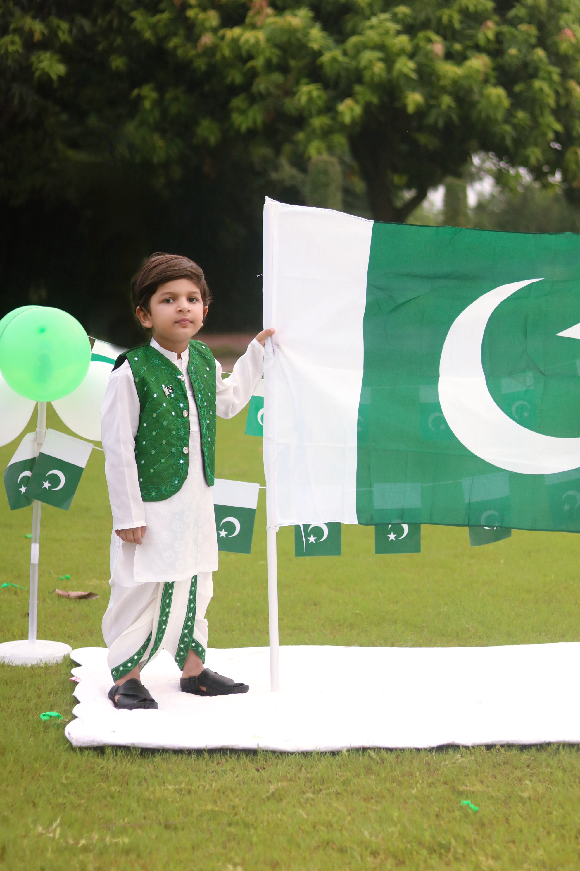 BubbluKidswear Patriotic Dhoti Kurta Set